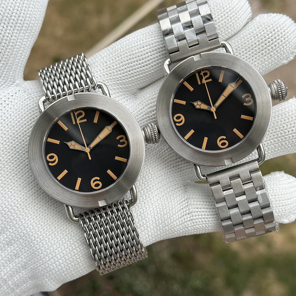 STEElDIVE Official SD1912 No logo Version 47mm Brushed Case Swiss Luminous 3000M Waterproof NH35 Automatic Mens Dive Watch