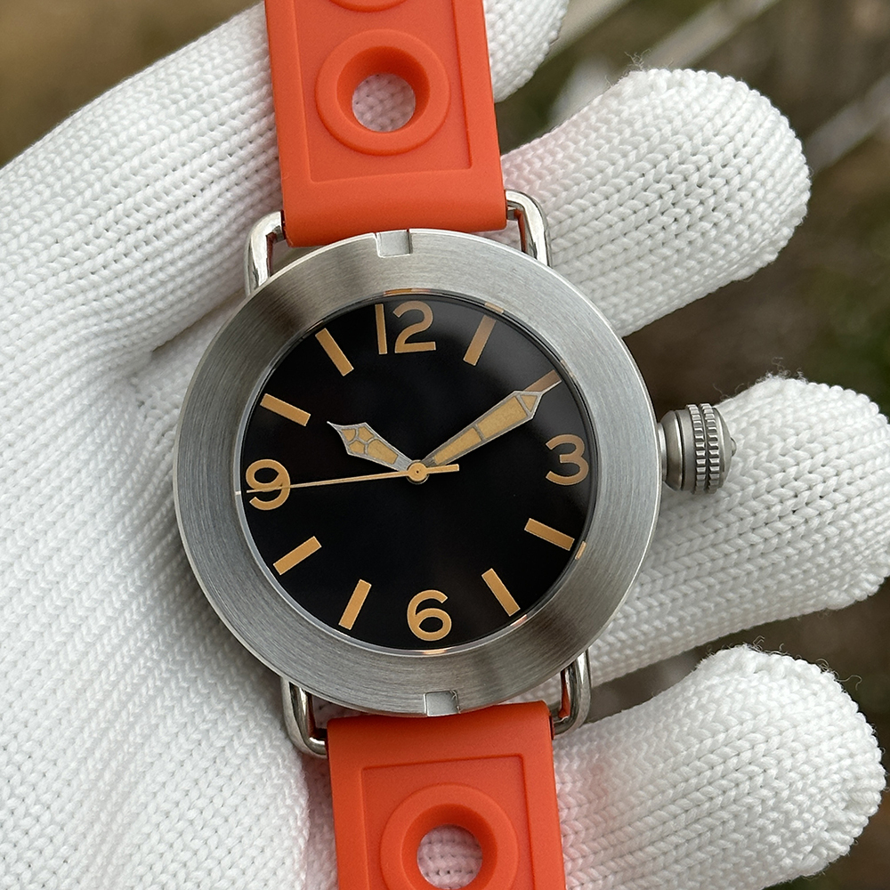 STEElDIVE Official SD1912 No logo Version 47mm Brushed Case Swiss Luminous 3000M Waterproof NH35 Automatic Mens Dive Watch