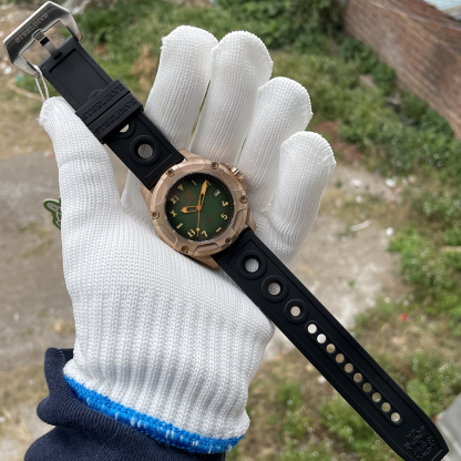 STEELDIVE Official SD1943S Green Dial Swiss Luminous 45MM Bronze Case 1000M Waterproof NH35 Mens Automatic Dive Watch