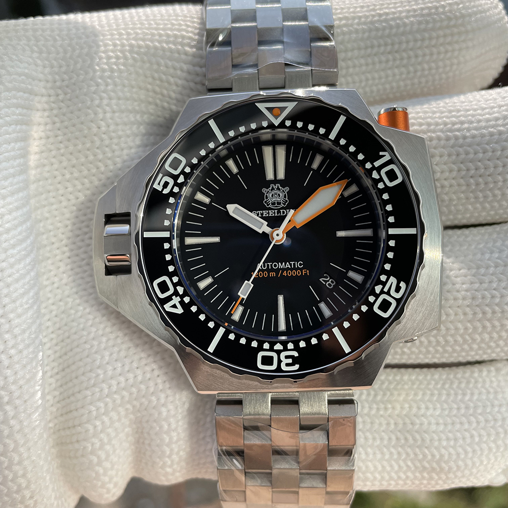 STEELDIVE Official SD1969 Proplof 56mm Case 1200m Waterproof Japanese NH35 automatic mechanical movement Mens Dive Watch