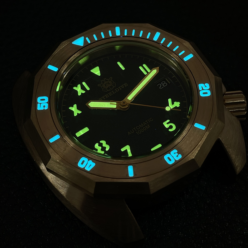 STEELDIVE Official SD1946S 44.5MM Sapphier Glass Swiss Luminous 1000M Waterproof NH35 Automatic Dive Watch for Men