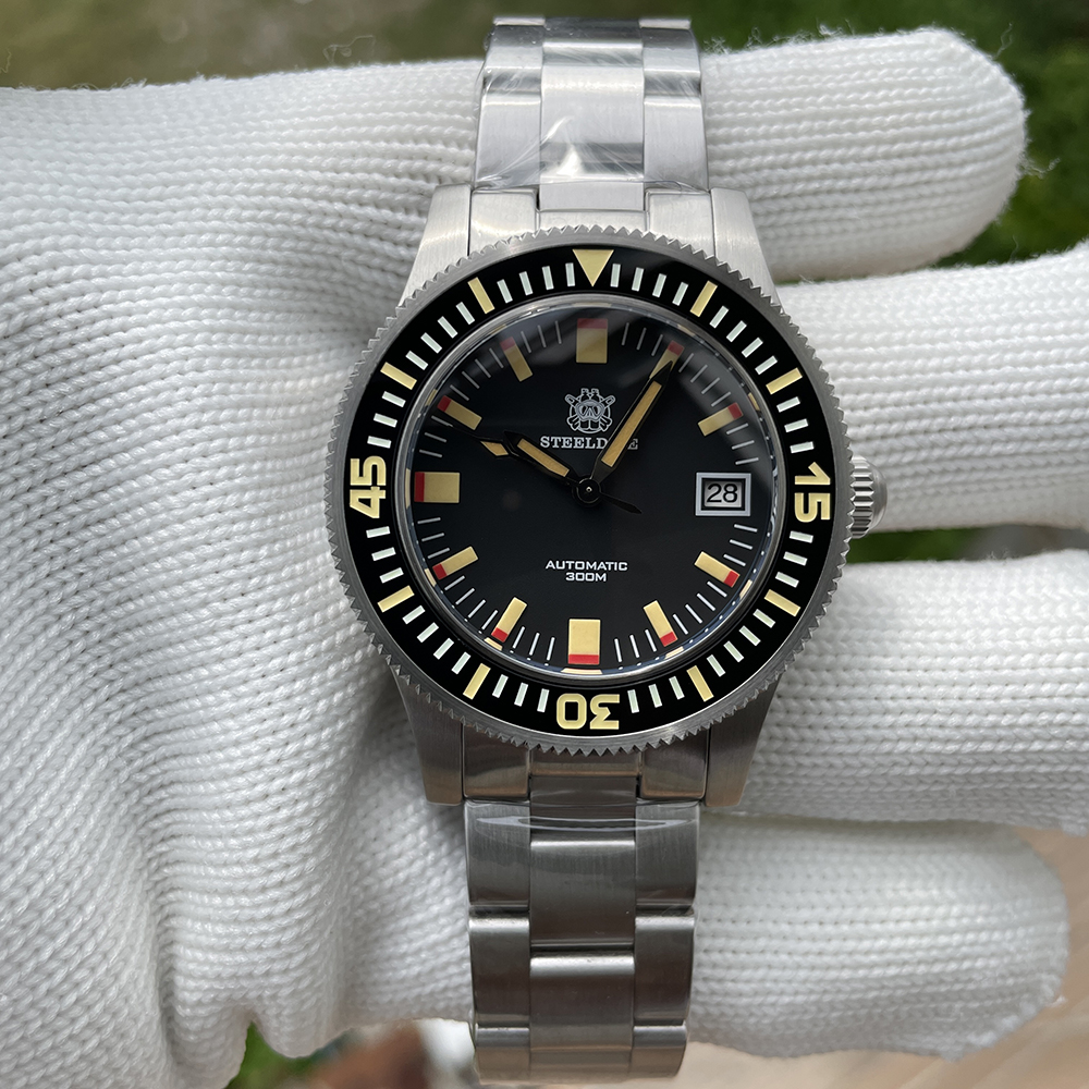 STEELDIVE Offiicial SD1952T Top Brand 300M Waterproof NH35 Automatic Mens Dive Watch