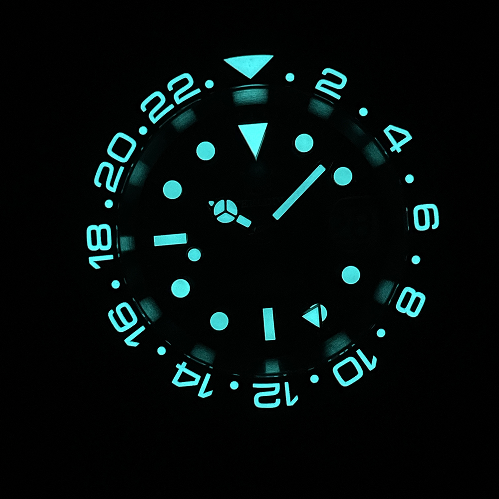 STEELDIVE Official SD1993 Popular Black Dial Bi-direction Ceramic Bezel NH34 GMT Dive Watch 300M