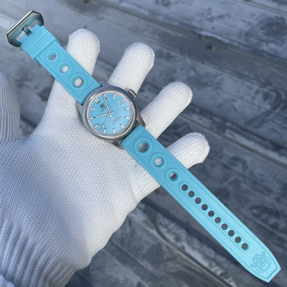 STEELDIVE Official SD1906T Turquoise Dial 200M NH35 Automatic Dive Watch