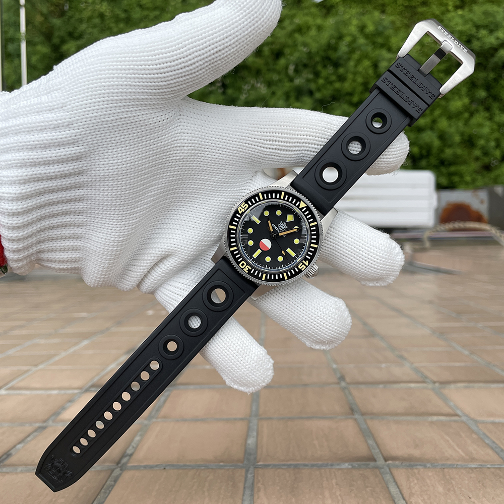 STEELDIVE Official SD1952T Classic Sapphire Glass Super Luminous 41MM Japan NH35 Automatic Dive Watch 300M