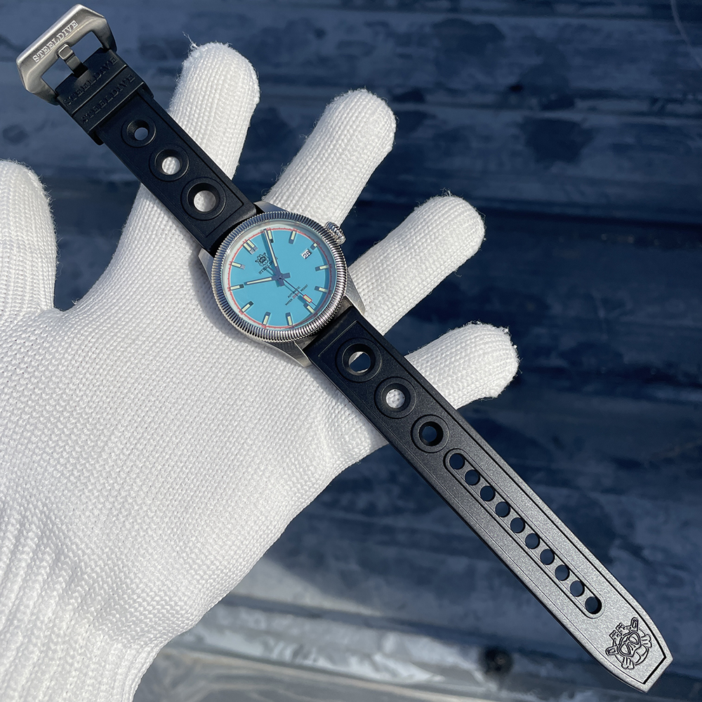 STEELDIVE Official SD1906T Turquoise Dial 200M NH35 Automatic Dive Watch