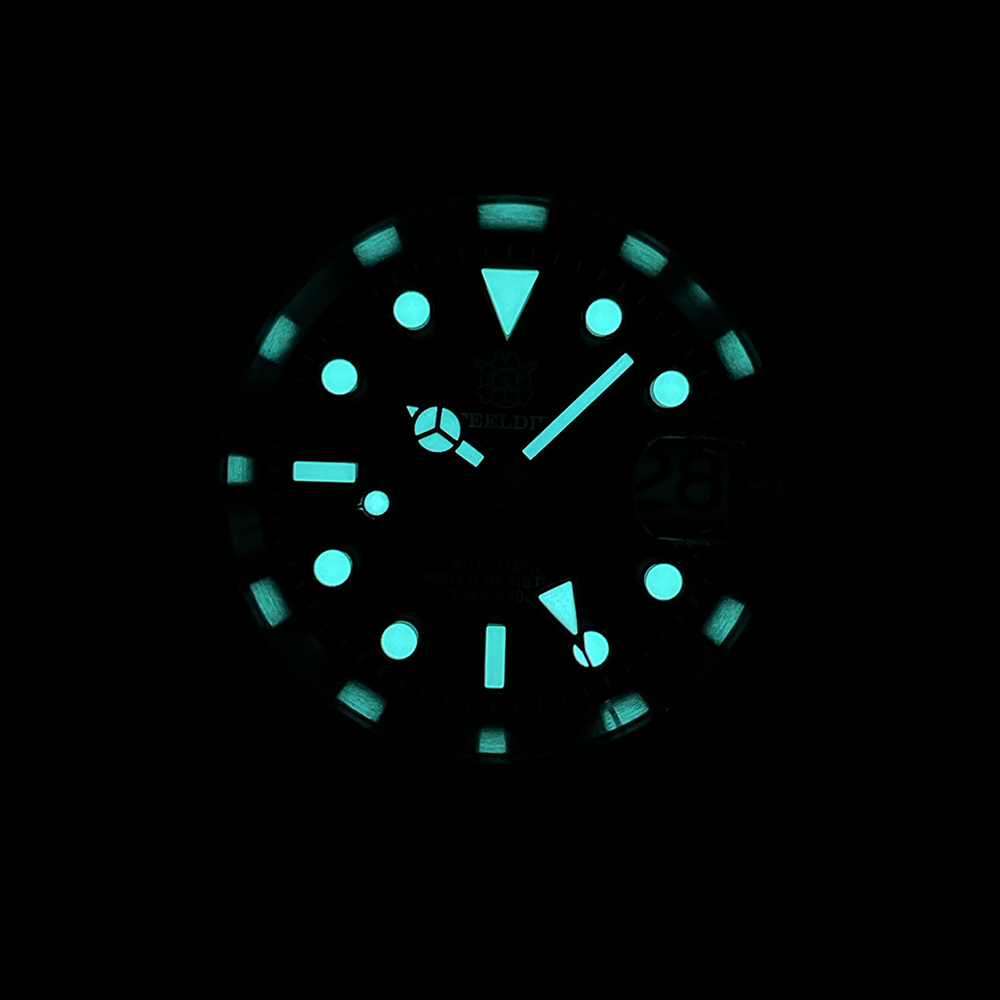 STEELDIVE Official SD1992 Black Dial 300M Waterproof  Date Function NH34 GMT Dive Watch 