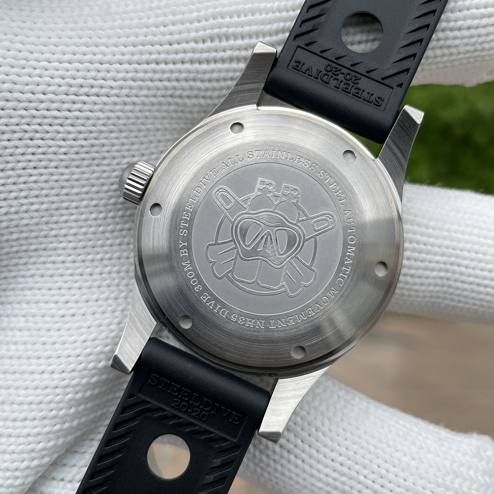 STEELDIVE Official SD1952T Classic Sapphire Glass Super Luminous 41MM Japan NH35 Automatic Dive Watch 300M