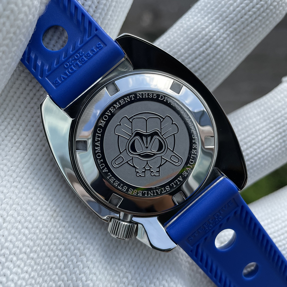 STEELDIVE Official SD1977 42MM Thin Abalone Mechanical Watches AR Coating Sapphire Glass NH35 Automatic 200M Waterproof Dive Watch