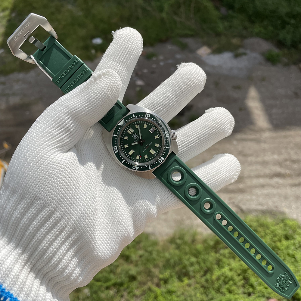 STEELDIVE Official SD1977 42MM Thin Abalone Mechanical Watches AR Coating Sapphire Glass NH35 Automatic 200M Waterproof Dive Watch