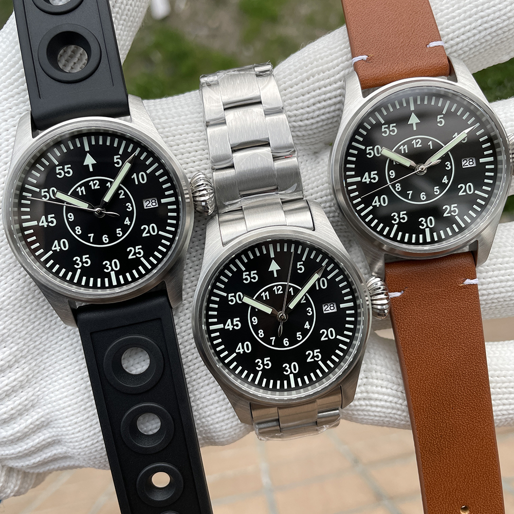 STEELDIVE Official SD1928T No Logo Dial Big Crown 200M NH35 Automatic Dive Watch