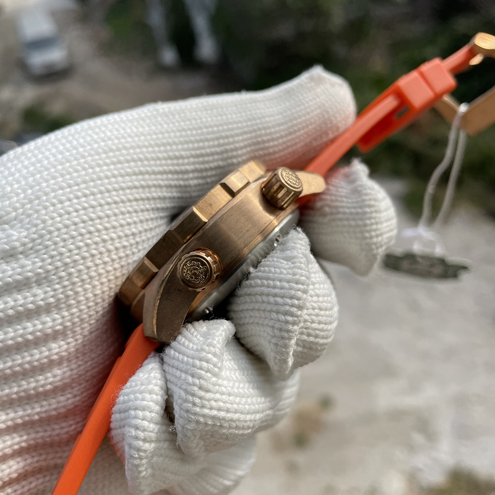 STEELDIVE Official SD1950S Two Buttons 44MM Solid Bronze Case 3000M Waterproof Sappire Glass NH35 Automatic Dive Watch