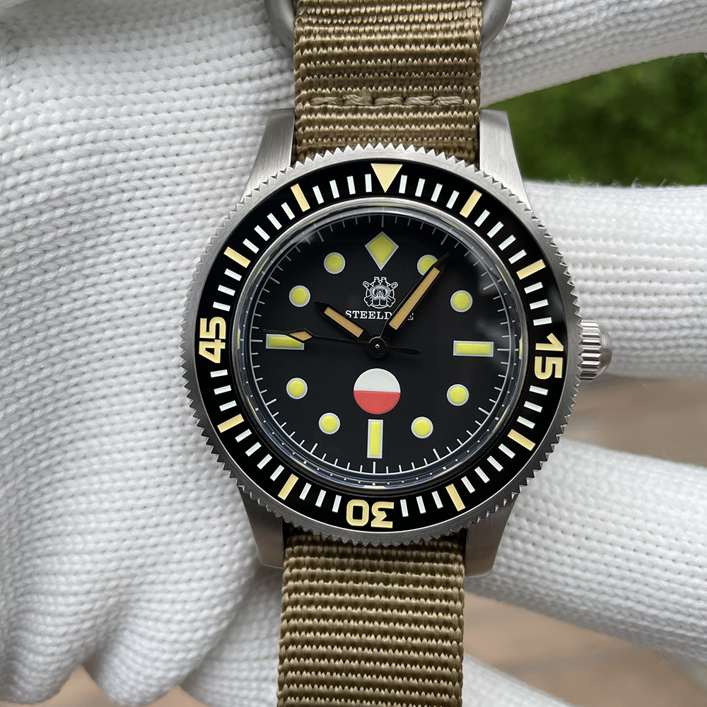 STEELDIVE Official SD1952T Classic Sapphire Glass Super Luminous 41MM Japan NH35 Automatic Dive Watch 300M