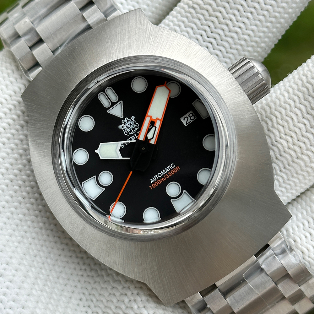 STEELDIVE Official SD1920  45mm Case Tank Bracelet 1000m Mens NH35 Automatic Watch