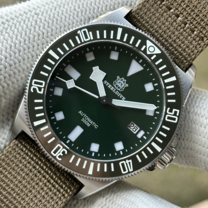 STEELDIVE Official SD1925 Dark Green New Arrival 2016 Japan NH35 Automatic Watch