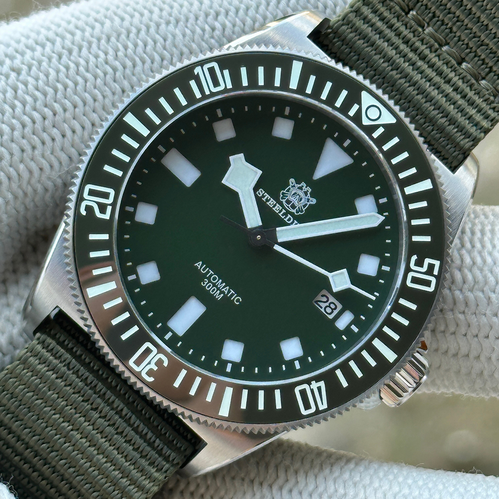 STEELDIVE Official SD1925 Dark Green New Arrival 2016 Japan NH35 Automatic Watch