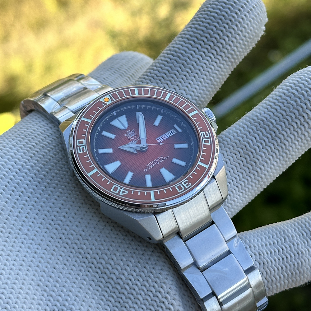 Steeldive SD1961 Orange with Sapphire Glass
