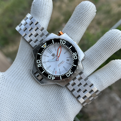 STEELDIVE Official SD1969 White Dial 56mm Case Japan NH35 Automatic Dive Watch