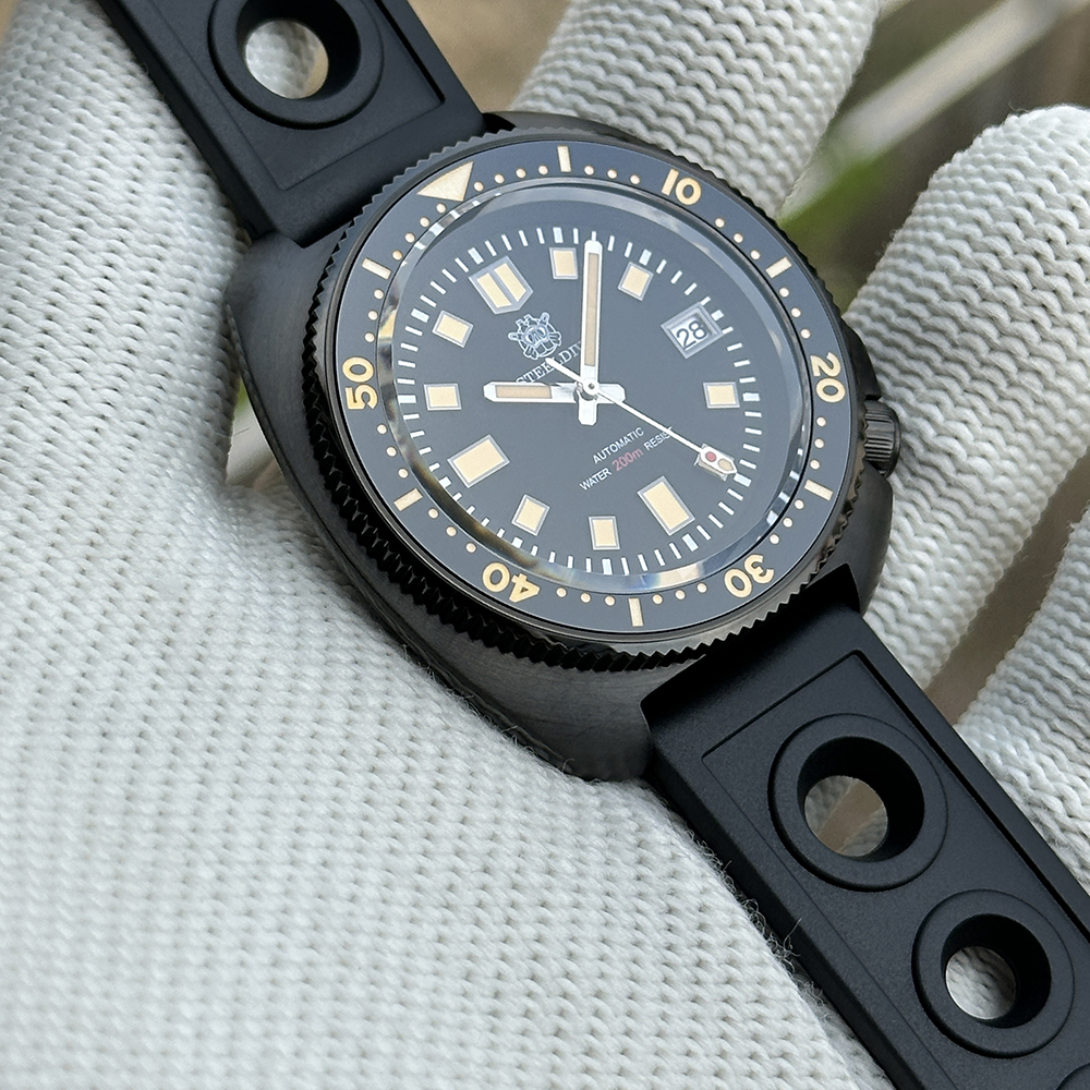 Steeldive SD1970X Black Case Watch 