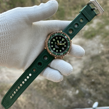 STEELDIVE Official Personalized SD1975S Green 47.5MM Solid Bronze Tuna Watch