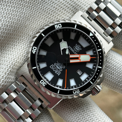 STEELDIVE Official SD1982F On Tank Bracelet Japan NH35 46.5mm Mens Automatic Watch