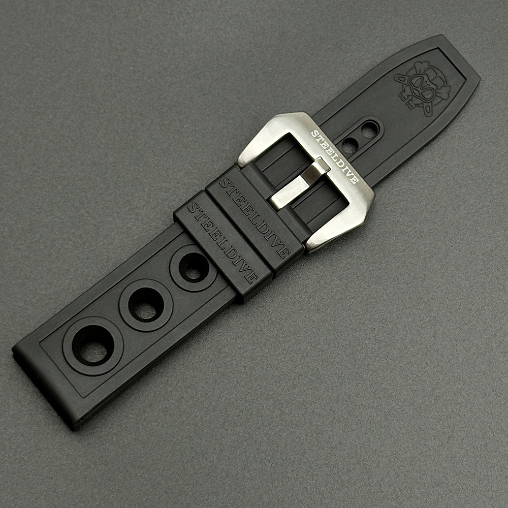FKM Fluoro Rubber Watch Strap for Dive Watches | STEELDIVE Official