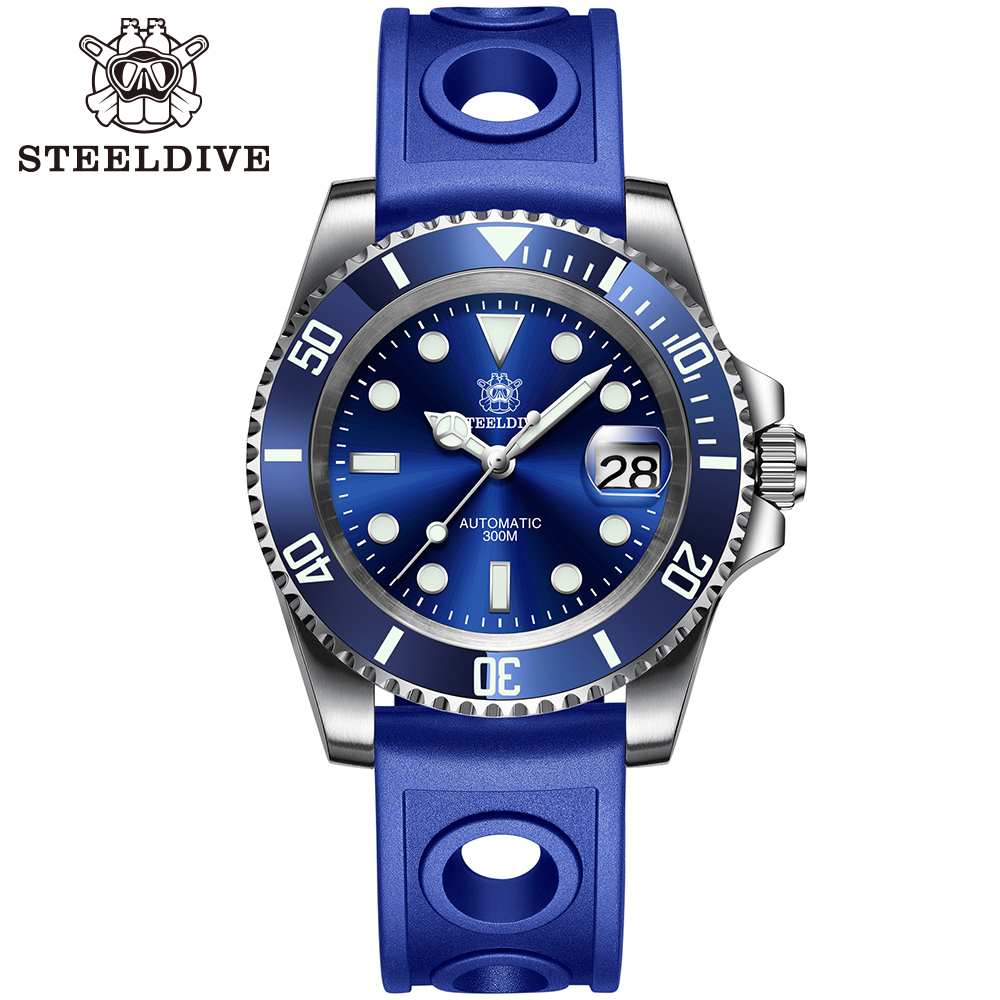 STEELDIVE Official SD1953 300M Waterproof Sapphire Glass Water Ghost Dive Watch