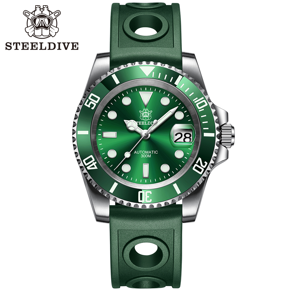 STEELDIVE Official SD1953 300M Waterproof Sapphire Glass Water Ghost Dive Watch