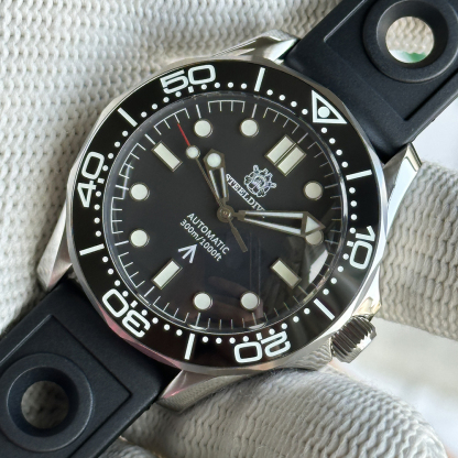 STEELDIVE Offiical SD1957L NH35 Blue Luminous Sea Ghost Watch 300m Waterproof