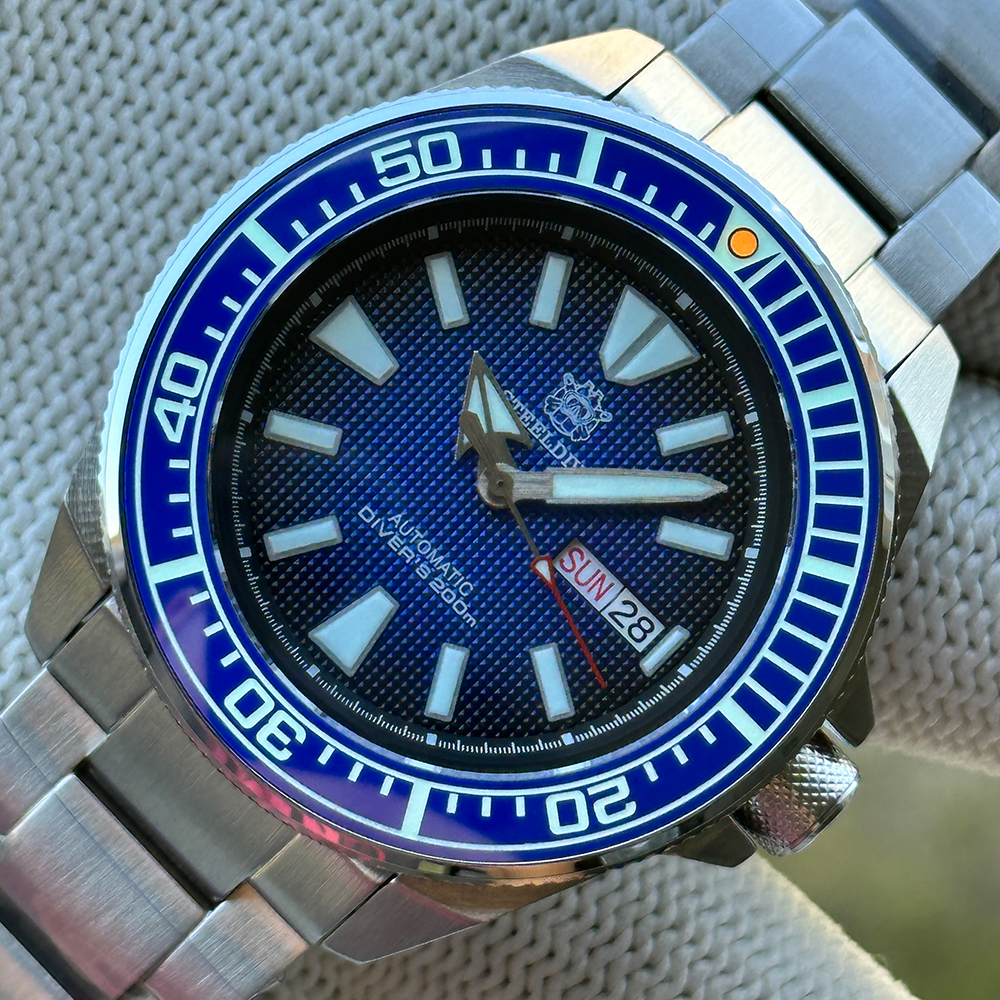STEELDIVE SD1961 Blue Samurai Automatic Dive Watch NH36 Sapphire 200M