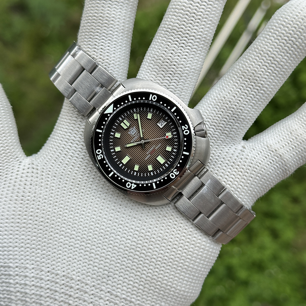 STEELDIVE Official SD1970F Brown Vintage Diver Watch