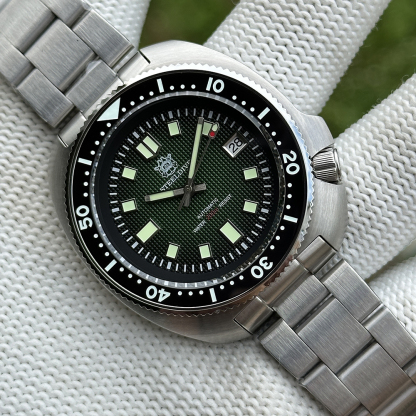 STEELDIVE Official SD1970F Green Capatain Willard NH35 Automatic Watch