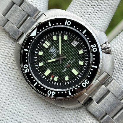 STEELDIVE Official SD1970F Green Capatain Willard NH35 Automatic Watch