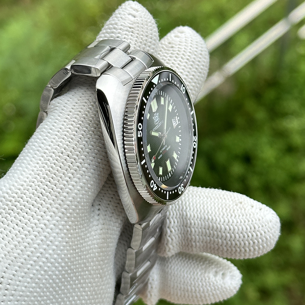 STEELDIVE Official SD1970F Green Capatain Willard NH35 Automatic Watch
