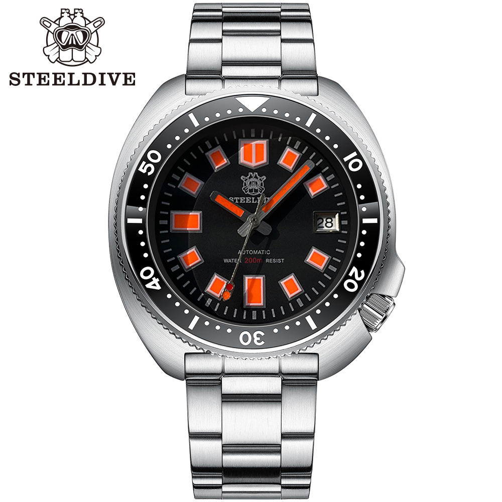 STELDIVE Official SD1970U Swiss Luminous 200M Waterproof NH35 Automatic Mens Dive Watch 