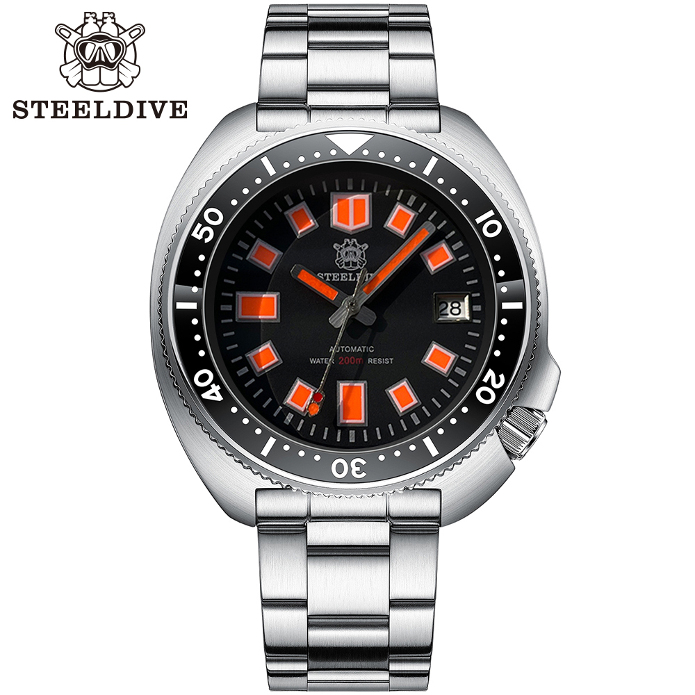STELDIVE Official SD1970U Swiss Luminous 200M Waterproof NH35 Automatic Mens Dive Watch 