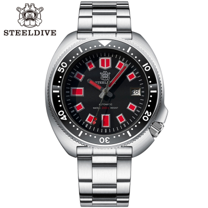 STELDIVE Official SD1970U Swiss Luminous 200M Waterproof NH35 Automatic Mens Dive Watch 