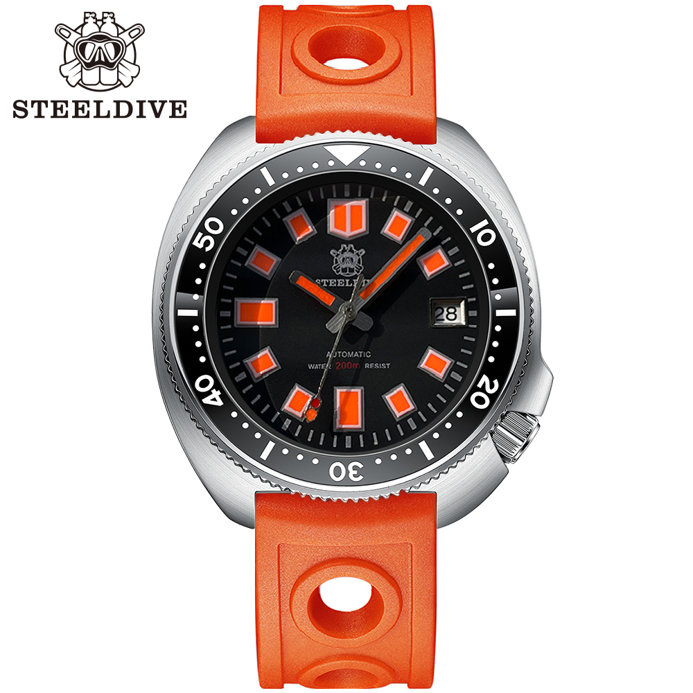 STELDIVE Official SD1970U Swiss Luminous 200M Waterproof NH35 Automatic Mens Dive Watch