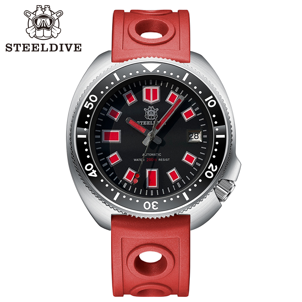 STELDIVE Official SD1970U Swiss Luminous 200M Waterproof NH35 Automatic Mens Dive Watch 