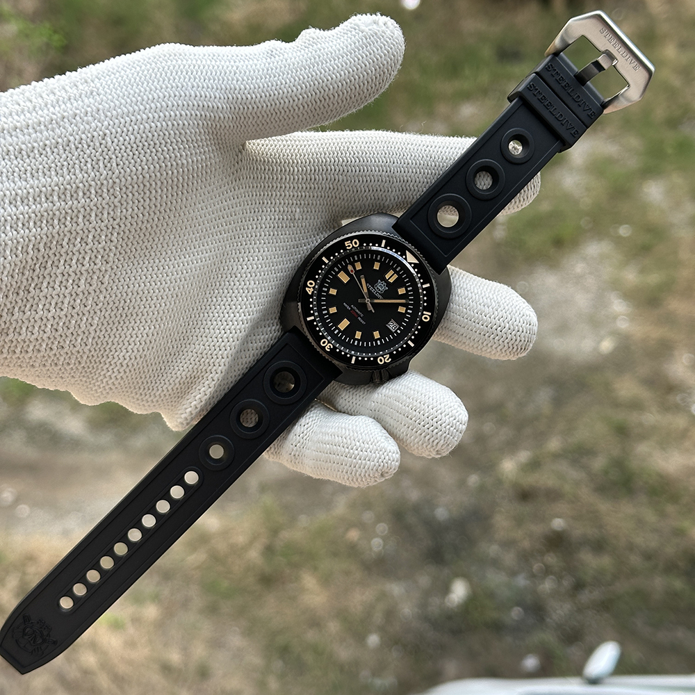Steeldive SD1970X Black Case Watch 