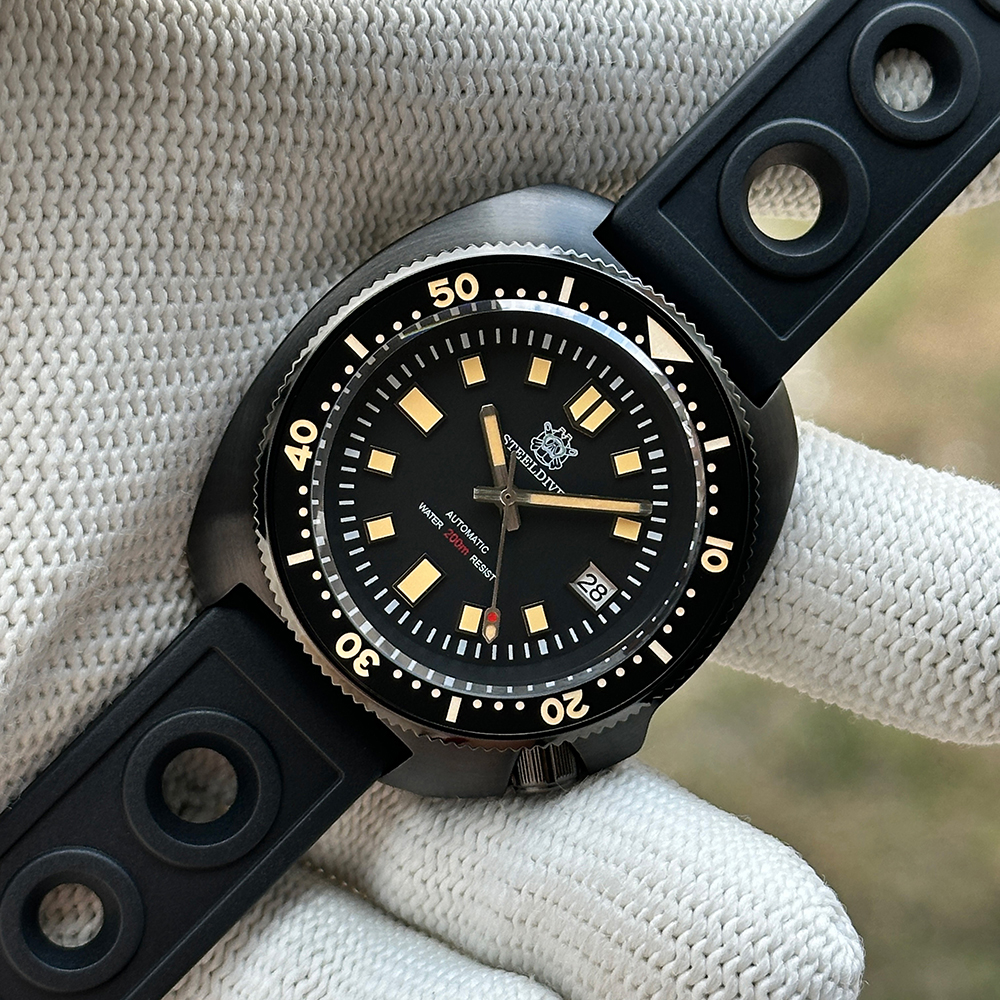 Steeldive SD1970X Black Case Watch 