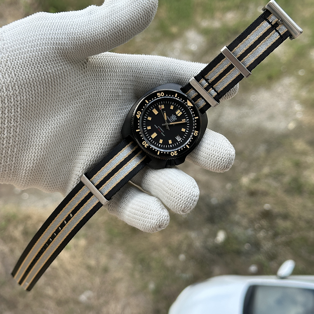 Steeldive SD1970X Black Case Watch 