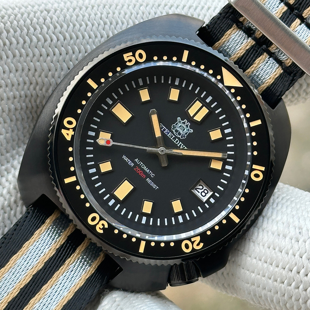Steeldive SD1970X Black Case Watch