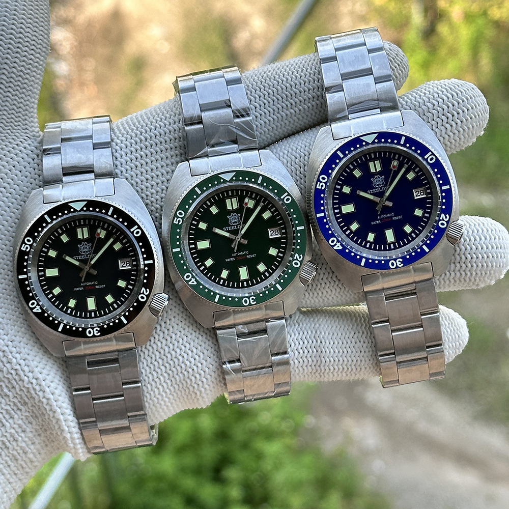 STEELDIVE Official SD1977 42mm 6105/8000 Slim Turtle on Bracelet