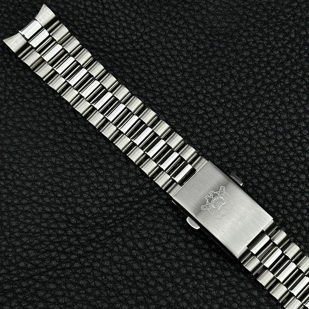 STEELDIVE Official SD053C 20mm Watch Bracelet Curved Head Link V4 Buckle