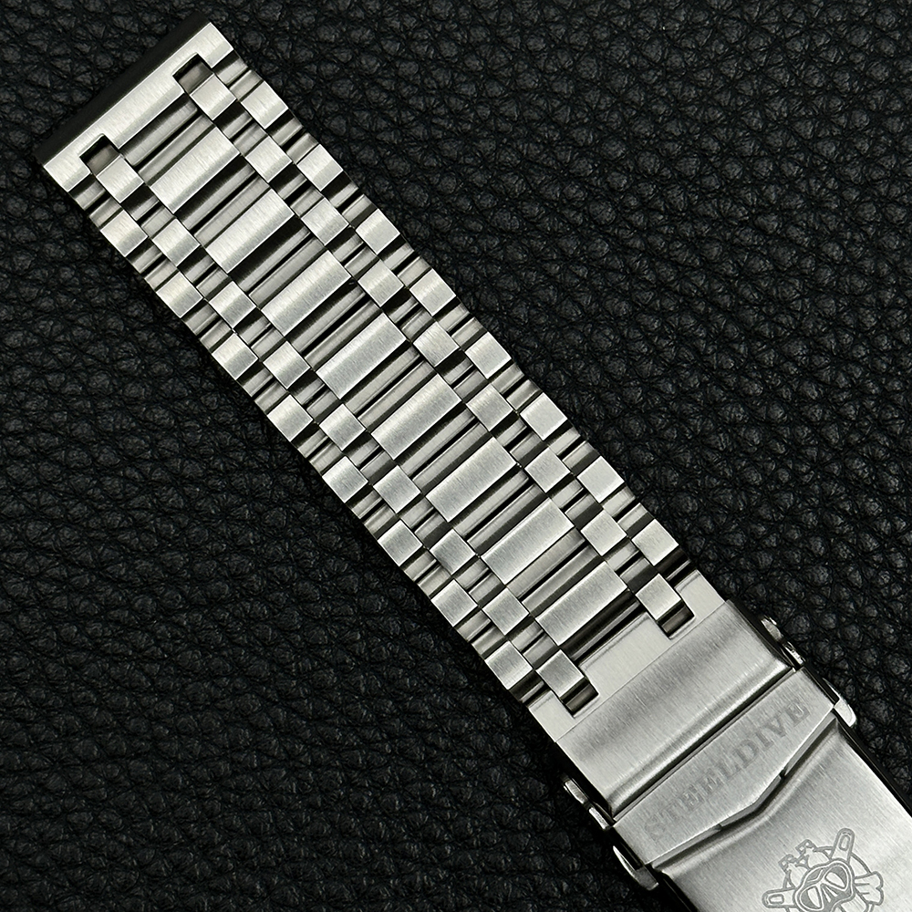 STEELDIVE Official TK022 22mm Tank Bracelet Flat Headlink