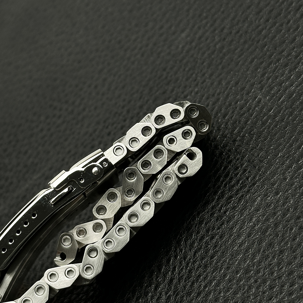 STEELDIVE Official TK022 22mm Tank Bracelet Flat Headlink