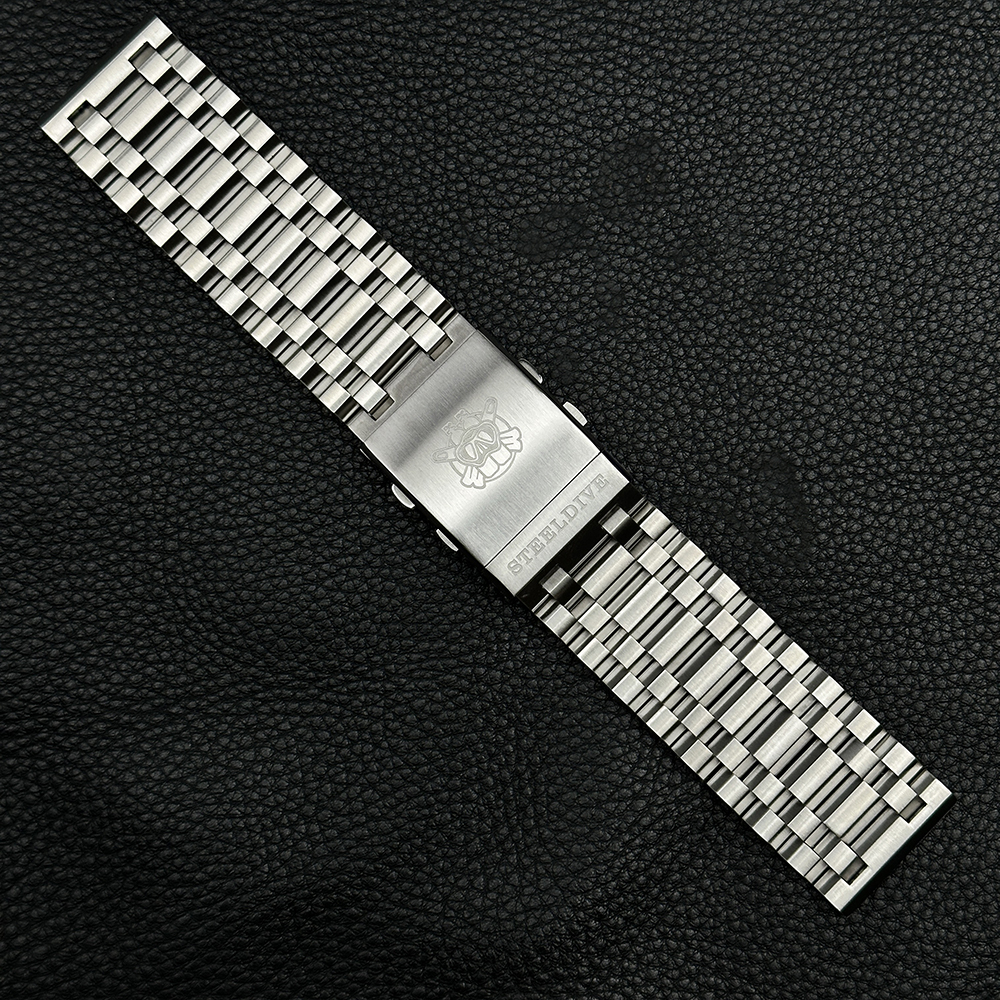 STEELDIVE Official TK028 28mm Tank Bracelet with V5 Extensible Clasp