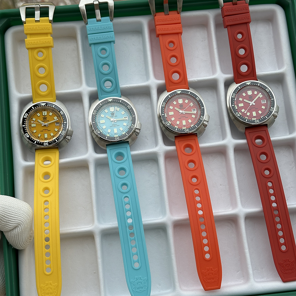 STEELDIVE Official SD1974 Professional 200M Waterproof NH35 Automtic Mens Turtle Dive Watch