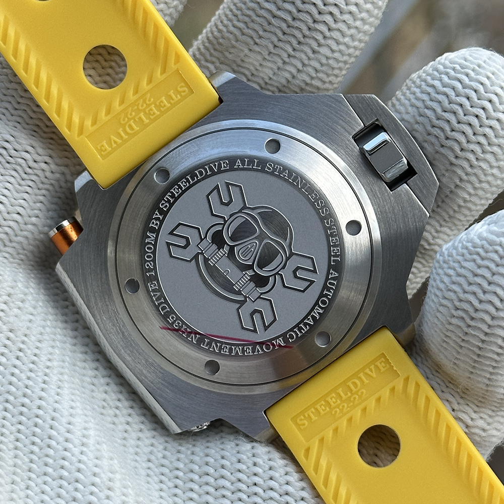 STEELDIVE Official SD1969 Yellow Proplof Watch 1200M Waterproof NH35 Automatic Movement